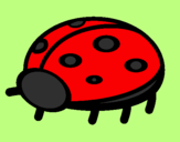 Coloring page Ladybird painted byVICTORIA SAMAI