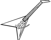 Coloring page Electric guitar II painted byanonymous