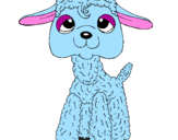 Coloring page Lamb II painted bykoty