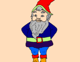 Coloring page Gnome painted byMarga