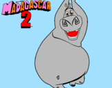 Coloring page Madagascar 2 Gloria painted byaiste112