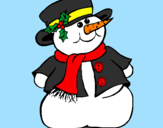 Coloring page Snowman II painted bybailey