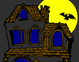 Coloring page Mysterious house painted byTOTIY