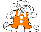 Coloring page Clown with big feet painted bytj