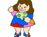 Coloring page Doll painted bydavianna2001