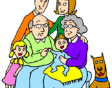 Coloring page Family  painted byjavier