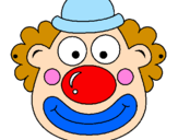 Coloring page Clown painted bykeke