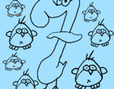 Coloring page Seven painted bymoshi count