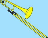 Coloring page Trombone painted byharryboo