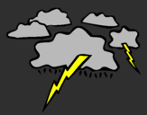 Coloring page Lightning painted byrafael