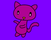 Coloring page Doodle the cat painted by.m,,,,,,,,,,,ssdfr4567,,,