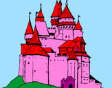 Coloring page Medieval castle painted bydavid tamires
