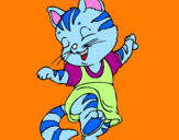 Coloring page Cat painted by**ika**