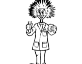Coloring page Mad scientist painted by21546