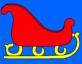 Coloring page Sleigh painted byarlie