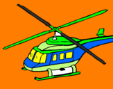 Coloring page Helicopter  painted bychloe