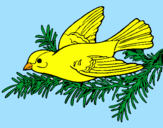 Coloring page Swallow painted byDANI