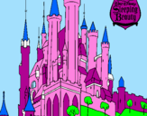 Coloring page Sleeping beauty castle painted bymegan