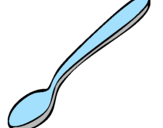 Coloring page Spoon painted byPaloma