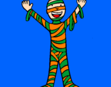 Coloring page Child mummy painted byjulia rose