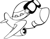 Coloring page Small plane II painted byjoel
