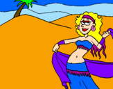 Coloring page Sahara painted byMarcella