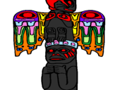 Coloring page Totem painted byCandie