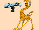 Coloring page Madagascar 2 Melman painted bylana lika
