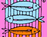Coloring page Fish painted byJOB