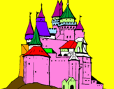 Coloring page Medieval castle painted byluisa