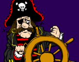 Coloring page Pirate captain painted bypatrick