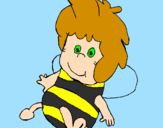 Coloring page Maya the Bee painted bysofia
