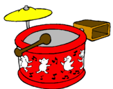 Coloring page Drums painted bysylvester