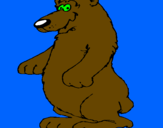 Coloring page Bear painted bysfdfhgghh