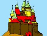 Coloring page Medieval castle painted byJordan Paige