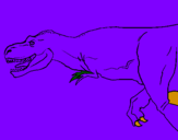Coloring page Tyrannosaurus Rex painted byANGEL
