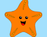 Coloring page Starfish painted bylala