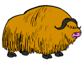 Coloring page Bison painted bypablo