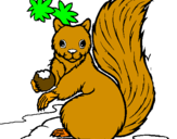 Coloring page Squirrel painted bysquirell