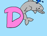 Coloring page Dolphin painted byDANI