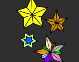 Coloring page Snowflakes painted byclaire