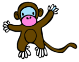 Coloring page Monkey painted bydanna