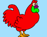 Coloring page Cockerel painted bycarmen