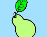 Coloring page pear painted bynicolly