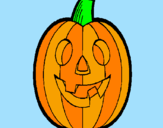 Coloring page Pumpkin painted byjessica g