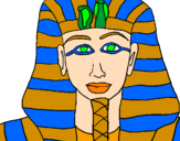 Coloring page Tutankamon painted byema