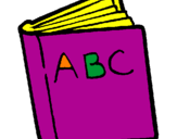Coloring page Dictionary painted bybook