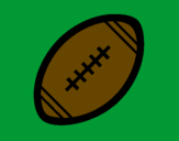 Coloring page American football ball II painted bydghggttff