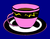 Coloring page Cup of coffee painted byGrady