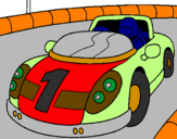 Coloring page Race car painted byMatthew.c